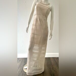 Guess Crotchet long knit dress small